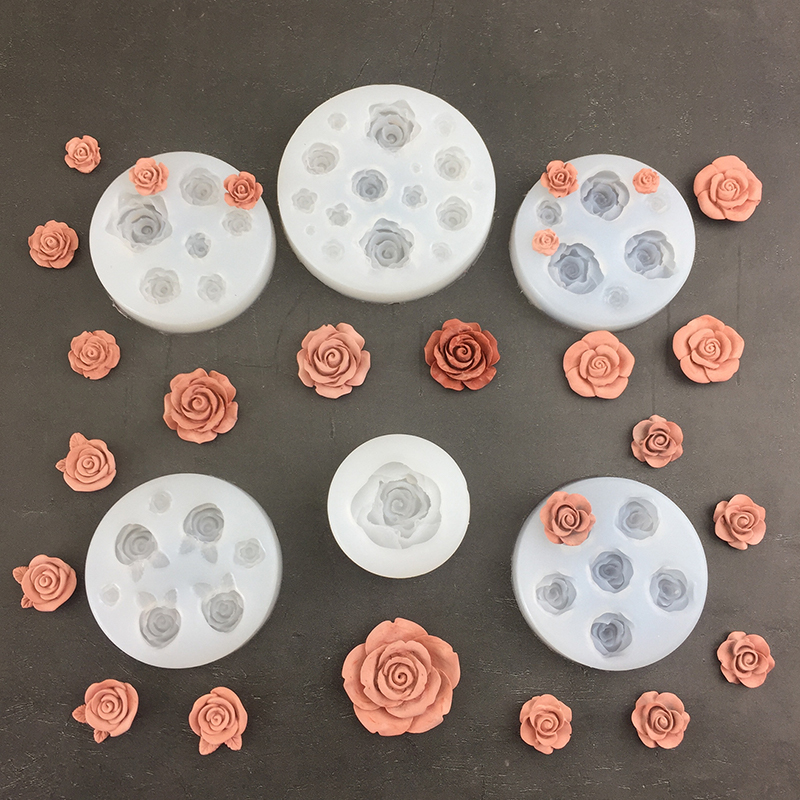 Candle Making Tutorial - バラの形をした3Dシリコン型,葉,フォンダン,チョコレート型,キャンドル,石鹸型,ケーキデコレーションツール,ベーキングアクセサリー