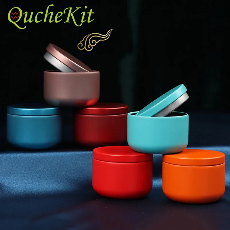 Candle Making Jug - 丸いティージャー,空のクリームを保管するための空の化粧品容器,アロマテラピー,金属製,12個