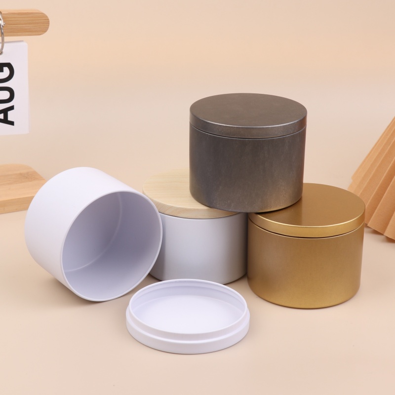 Candle Making Jars With Lids - 8オンスキャンドル缶、キャンドル容器、蓋付きキャンドルジャー、キャンドル、茶葉缶、アートクラフト収納、ギフト用卸売販売