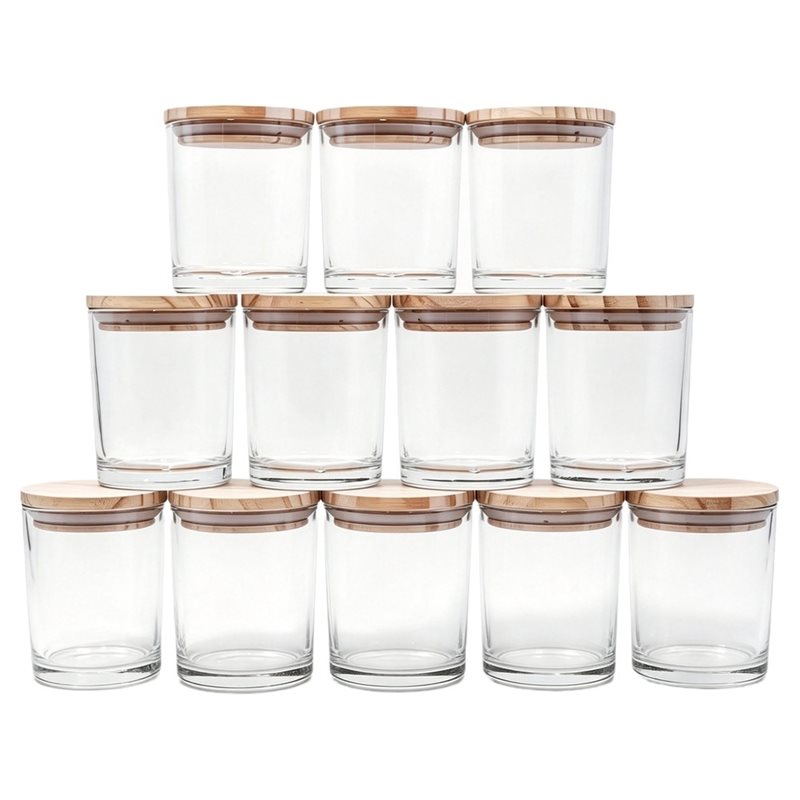 M11K：キャンドル作り用容器、空の瓶（7オンス、12個入り - Candle Making Jars With Lids のレビューと価格