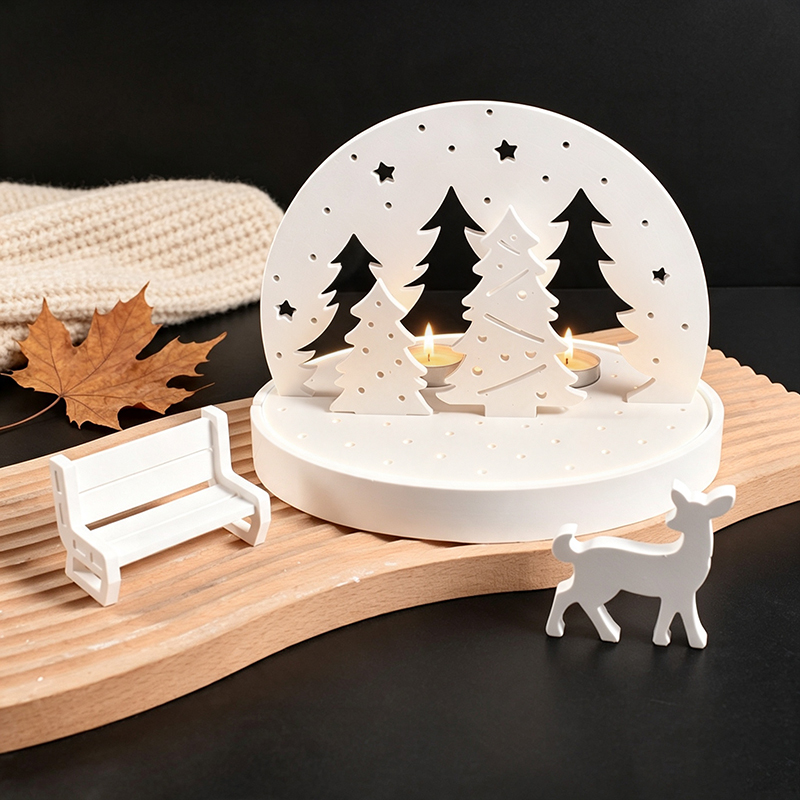 クリスマスエルクティーライトキャンドルホルダーシリコンモール - Candle Making Kits のレビューと価格