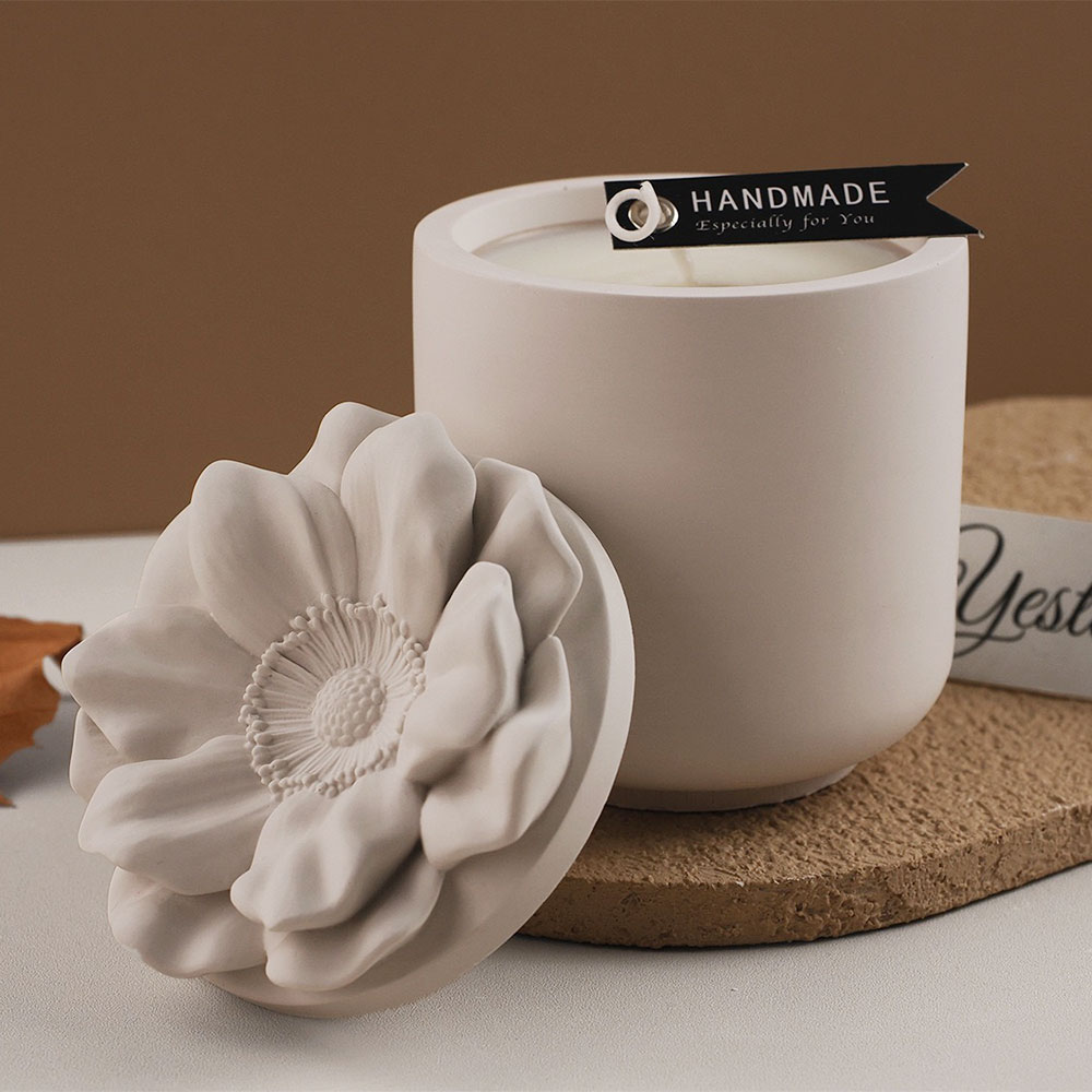 ひまわり収納ボックスシリコンモールドDIY蓋付きキャンドルジ - Candle Making Jars With Lids のレビューと価格