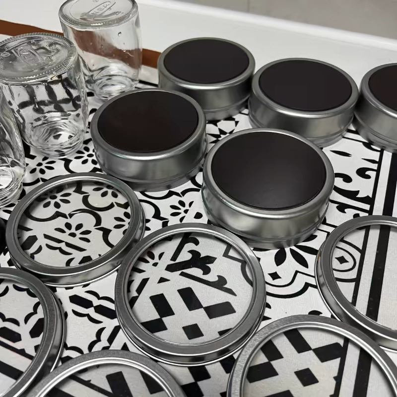透明な蓋が付いた磁石付きスパイス缶、壁掛け式の磁石付きスパイ - Tin Container Lid のレビューと価格