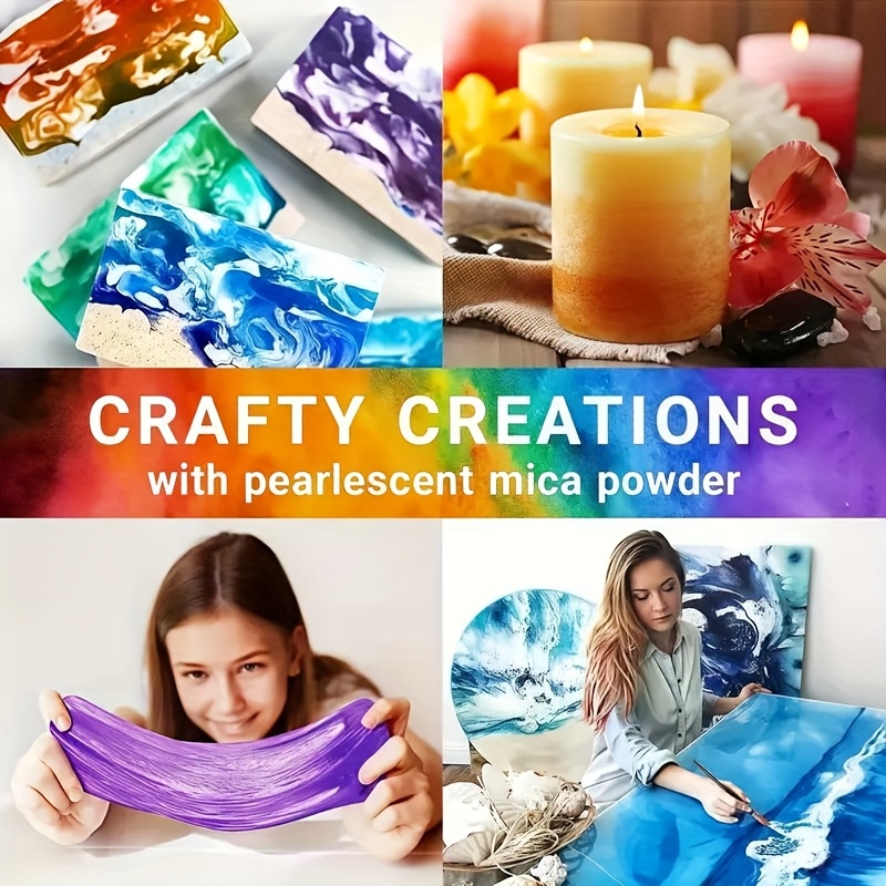 24色/8色 5g 0. さまざまな色の18オンスの真珠光沢 - Candle Making Kits のレビューと価格