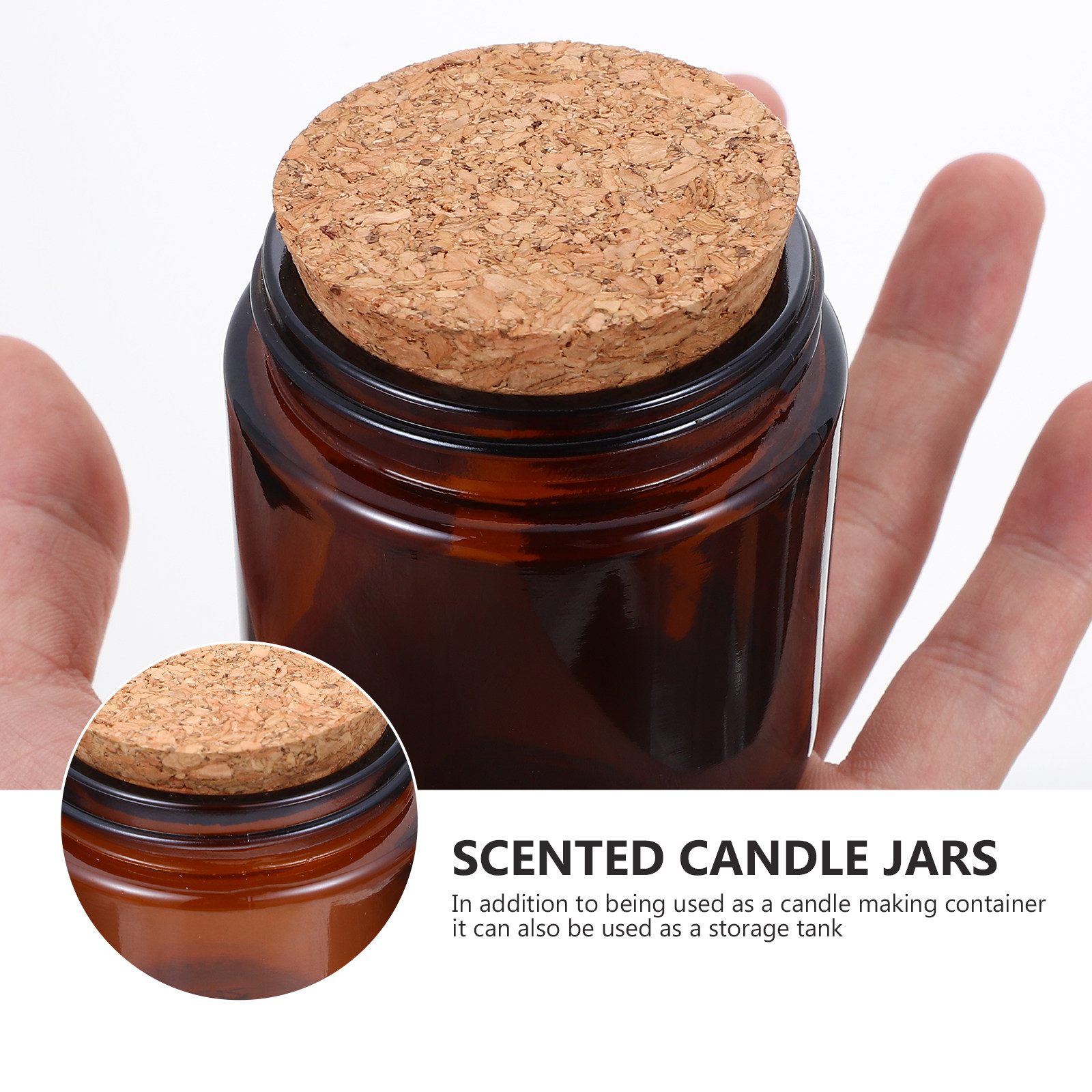 DIYアロマキャンドル作りやアロマセラピー用のガラス容器に最 - Candle Making Jars With Lids のレビューと価格