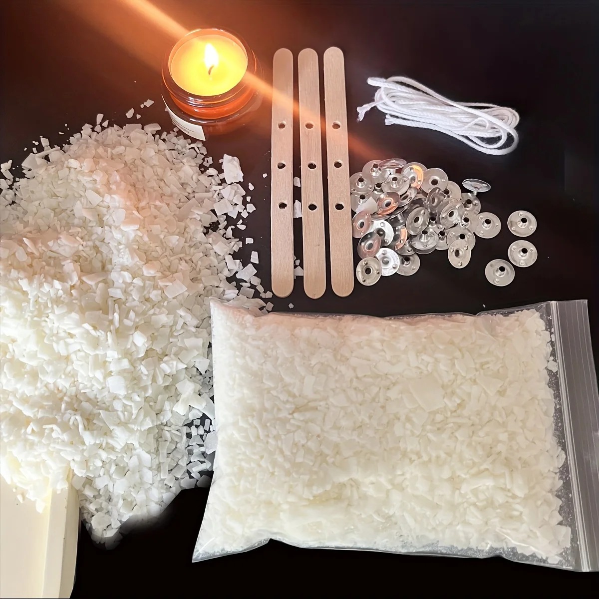 キャンドル作りキット 100g ソイワックス DIY 香り付 - Candle Making Kits のレビューと価格